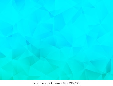 Light Blue, Green vector abstract mosaic pattern. A sample with polygonal shapes. A completely new template for your business design.