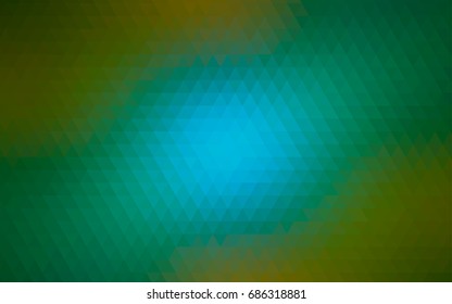 Light Blue, Green vector abstract mosaic template. Colorful illustration in abstract style with gradient. The completely new template can be used for your brand book.