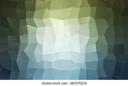 Light Blue, Green vector abstract textured polygonal background. Blurry rectangular design. The pattern with repeating rectangles can be used for background.