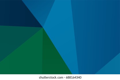 Light Blue, Green vector abstract mosaic background. A sample with polygonal shapes. A new texture for your design.