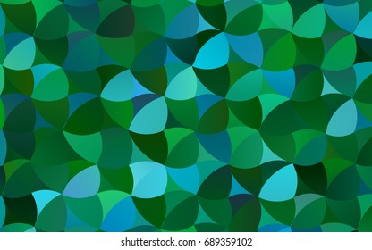 Light Blue, Green vector abstract pattern with circles. Geometry template for your business design. Background with colored spheres.