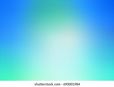 Light Blue, Green vector abstract blurred template. Glitter abstract illustration with an elegant design. The blurred design can be used for your web site.