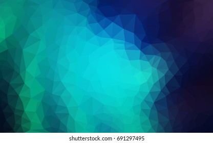 Light Blue, Green vector abstract textured polygonal background. Blurry triangle design. Pattern can be used for background.