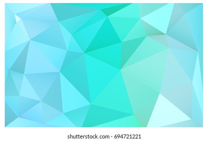 Light Blue, Green vector abstract textured polygonal background. Blurry triangle design. Pattern can be used for background.