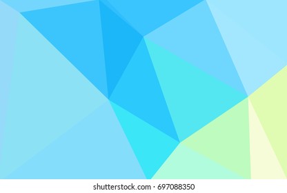 Light Blue, Green vector abstract textured polygonal background. Blurry triangle design. Pattern can be used for background.