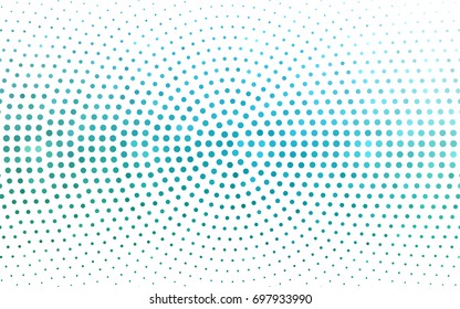 Light Blue, Green vector abstract pattern with circles. Geometry template for your business design. Background with colored spheres.