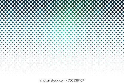 Light Blue, Green vector abstract pattern with circles. Geometry template for your business design. Background with colored spheres.