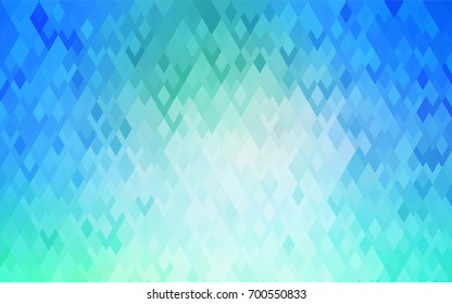 Light Blue, Green vector abstract textured polygonal background. Blurry rectangular design. The pattern with repeating rectangles can be used for background.