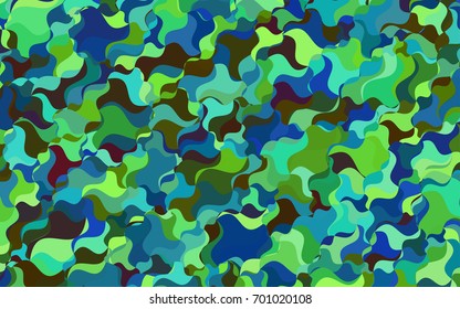 Light Blue, Green vector abstract cambered template. Brand-new colored illustration in blurry style with gradient. The textured pattern can be used for background.