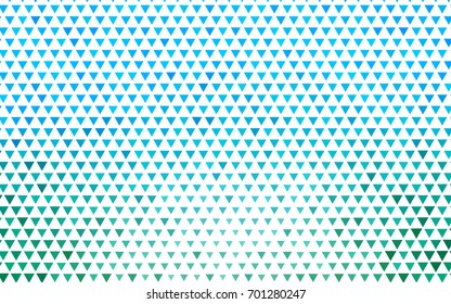 Light Blue, Green vector abstract colorful background, which consist of triangles. Pattern with colored triangles on white background.