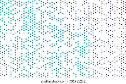 Light Blue, Green vector abstract pattern with circles. Geometry template for your business design. Background with colored spheres.