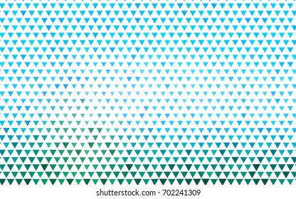 Light Blue, Green vector abstract colorful background, which consist of triangles. Pattern with colored triangles on white background.