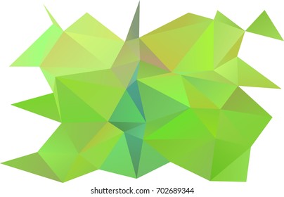 Light Blue, Green vector abstract polygonal template. Glitter abstract illustration with an elegant design. A new texture for your design.