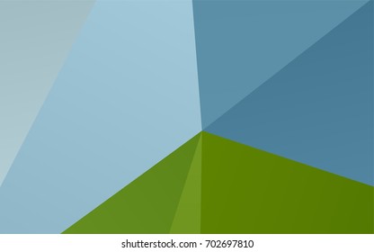 Light Blue, Green vector abstract polygonal background. Glitter abstract illustration with an elegant design. The completely new template can be used for your brand book.