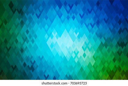 Light Blue, Green vector abstract textured polygonal background. Blurry rectangular design. The pattern with repeating rectangles can be used for background.