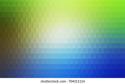 Light Blue, Green vector abstract textured polygonal background. Blurry rectangular design. The pattern with repeating rectangles can be used for background.