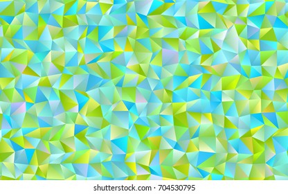 Light Blue, Green vector abstract polygonal background. A vague abstract illustration with gradient. A new texture for your design.