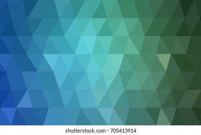 Light Blue, Green vector abstract textured polygonal background. Blurry triangle design. Pattern can be used for background.