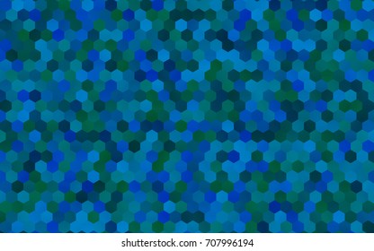 Light Blue, Green vector abstract textured polygonal background. Brand-new blurry hexagonal design. Pattern can be used for background.
