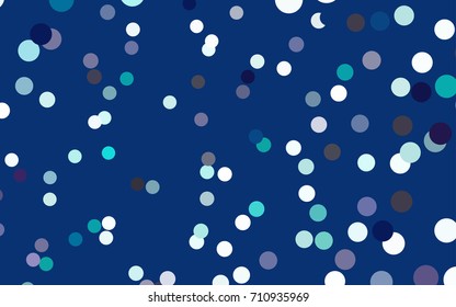 Light Blue, Green vector abstract pattern with circles. Geometry template for your business design. Background with colored spheres.