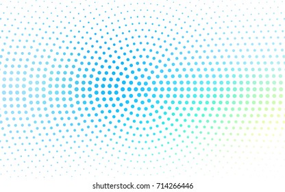 Light Blue, Green vector abstract pattern with circles. Geometry template for your business design. Background with colored spheres.