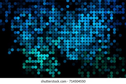 Light Blue, Green vector abstract pattern with circles. Geometry template for your business design. 