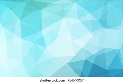 Light Blue, Green vector abstract textured polygonal background. Blurry triangle design. Pattern can be used for background.