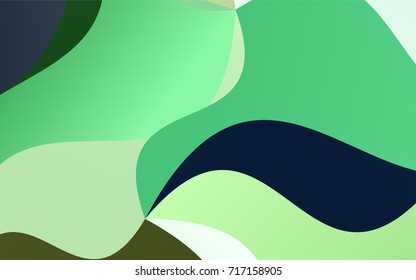 Light Blue, Green vector abstract cambered template. Shining crooked illustration in a brand-new style. The textured pattern can be used for background.