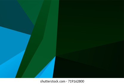 Light Blue, Green vector abstract polygonal background. Glitter abstract illustration with an elegant design. Triangular pattern for your business design.
