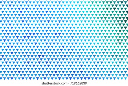 Light Blue, Green vector abstract colorful background, which consist of triangles. Pattern with colored triangles on white background.