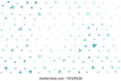 Light Blue, Green vector abstract colorful background, which consist of triangles. Pattern with colored triangles on white background.