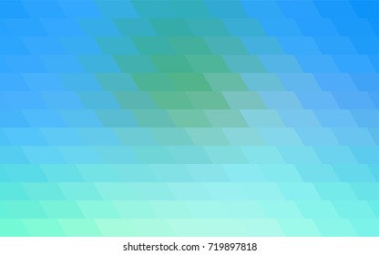 Light Blue, Green vector abstract textured polygonal background. Blurry rectangular design. The pattern with repeating rectangles can be used for background.