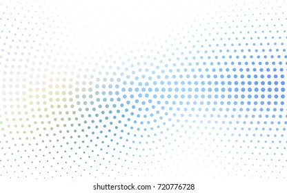 Light Blue, Green vector abstract pattern with circles. Geometry template for your business design. Background with colored spheres.