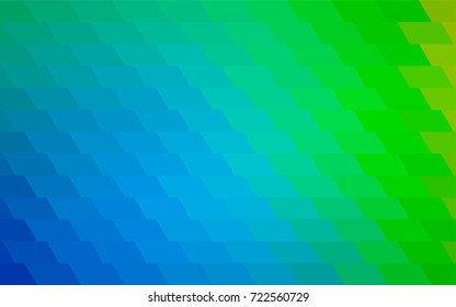 Light Blue, Green vector abstract textured polygonal background. Blurry rectangular design. The pattern with repeating rectangles can be used for background.