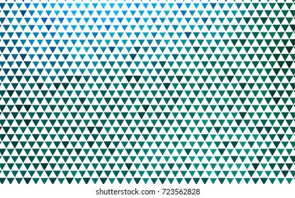 Light Blue, Green vector abstract colorful background, which consist of triangles. Pattern with colored triangles on white background.