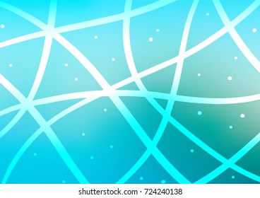 Light Blue, Green vector abstract doodle template. Decorative shining illustration with doodles on abstract template. Brand-new design for your business.