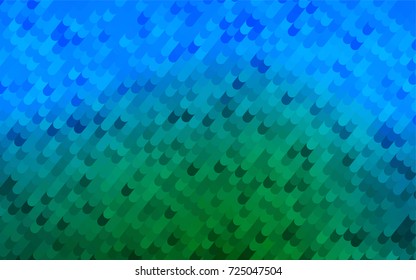 Light Blue, Green vector abstract curved background. Geometric illustration in Origami style with gradient.  A new texture for your design.