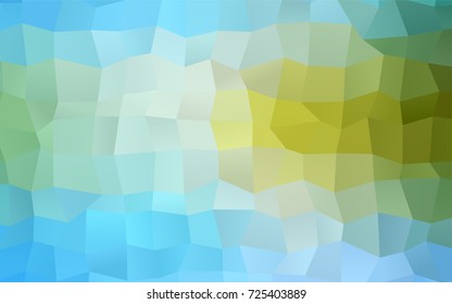 Light Blue, Green vector abstract textured polygonal background. Blurry rectangular design. The pattern with repeating rectangles can be used for background.