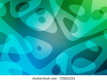 Light Blue, Green vector abstract doodle background. Sketchy hand drawn doodles on blurred background. The template can be used as a background for cell phones.
