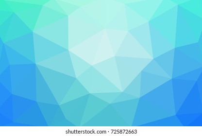 Light Blue, Green vector abstract textured polygonal background. Blurry triangle design. Pattern can be used for background.