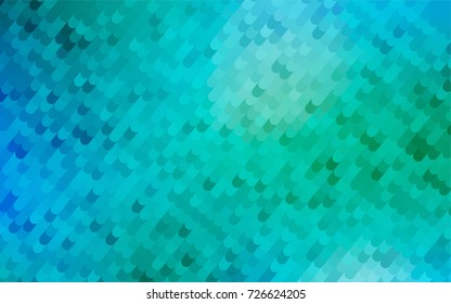 Light Blue, Green vector abstract curved background. Colorful abstract illustration with gradient crooked lines. A completely new design for your business.