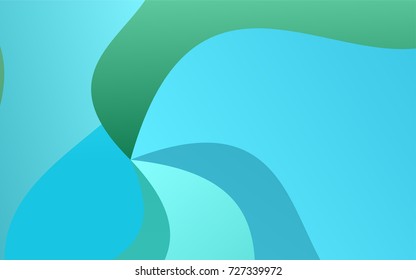 Light Blue, Green vector abstract blurred pattern. Modern geometrical abstract illustration with gradient bandy lines. A completely new template for your business design.