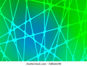 Light Blue, Green vector abstract doodle pattern. Doodles on blurred abstract background with gradient. The template can be used as a background for cell phones.