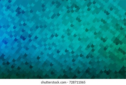 Light Blue, Green vector abstract cambered pattern. Colorful abstract illustration with gradient crooked lines. The textured pattern can be used for background.