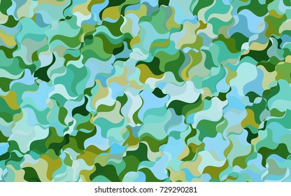 Light Blue, Green vector abstract blurred template. An elegant bright illustration with gradient. The completely new template can be used for your brand book.
