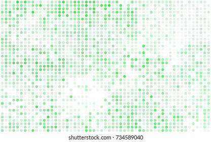 Light Blue, Green vector abstract pattern with circles. Geometry template for your business design. Background with colored spheres.