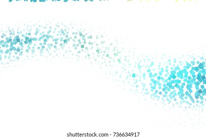 Light Blue, Green vector abstract textured polygonal background. Blurry rectangular design. The pattern with repeating rectangles can be used for background.
