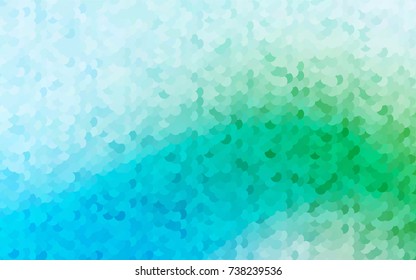 Light Blue, Green vector abstract pattern with circles. Geometry template for your business design. Background with colored spheres.