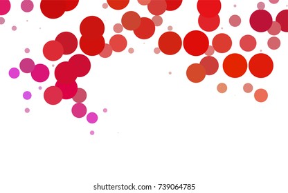 Light Blue, Green vector abstract pattern with circles. Geometry template for your business design. Background with colored spheres.