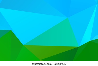 Light Blue, Green vector abstract mosaic pattern. Brand-new colored illustration in blurry style with gradient. The elegant pattern can be used as part of a brand book.